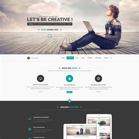 single landing page template.